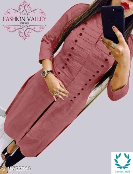 Latest new design rayon sulb cotton kurtis - L